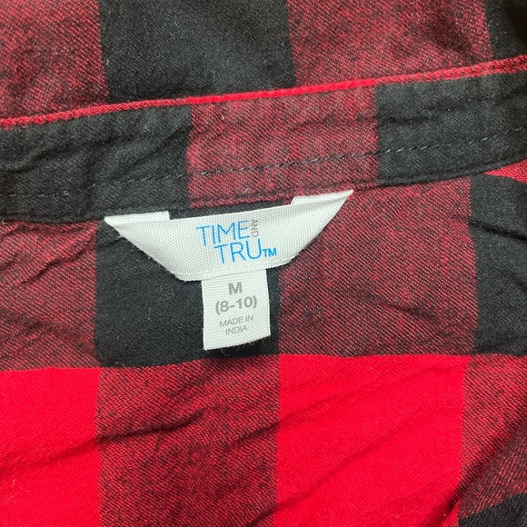Time and Tru Red and Black Checkered Women’s Shirt - Picture 4 of 6